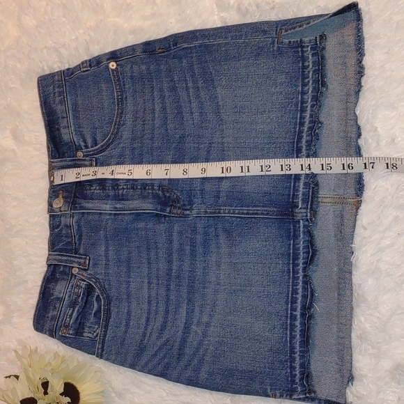 Madewell Skirt Denim High Low Jean Skirt Size 27 - Picture 12 of 14